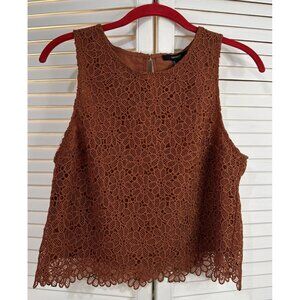 Forever 21  Embroidered Lace Tank Top S Coquette Y2K Festival Fairy